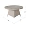 International Concepts Outdoor Wicker Patio Dining Table ODT-448R - alternate 2
